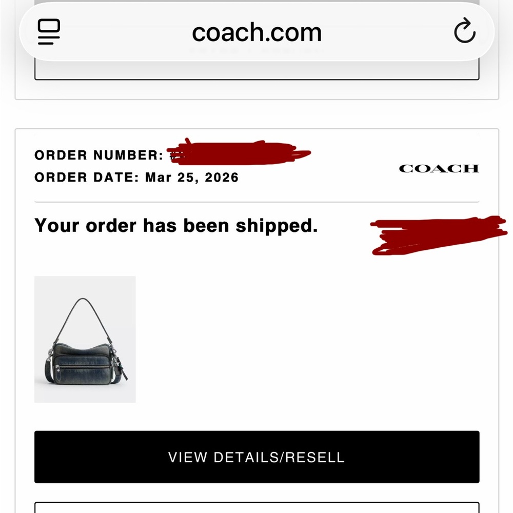 SOLD Coach Dakota Denim handbag - NWT - Picture 10 of 10